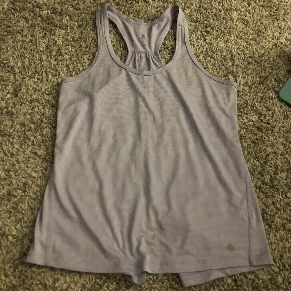 Apana Racerback Athletic Workout Striped Tank Top  Size Medium